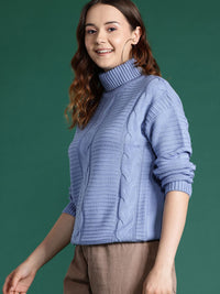 DressBerry Acrylic Cable Knit Pullover