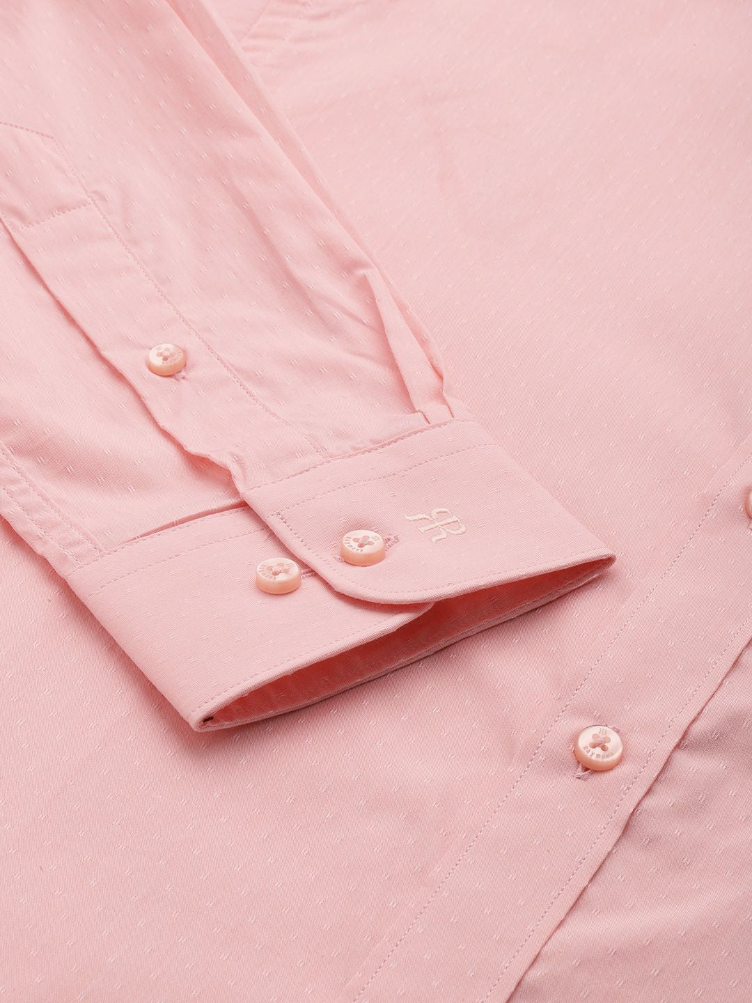 Raymond Self Design Slim Fit Pure Cotton Formal Shirt