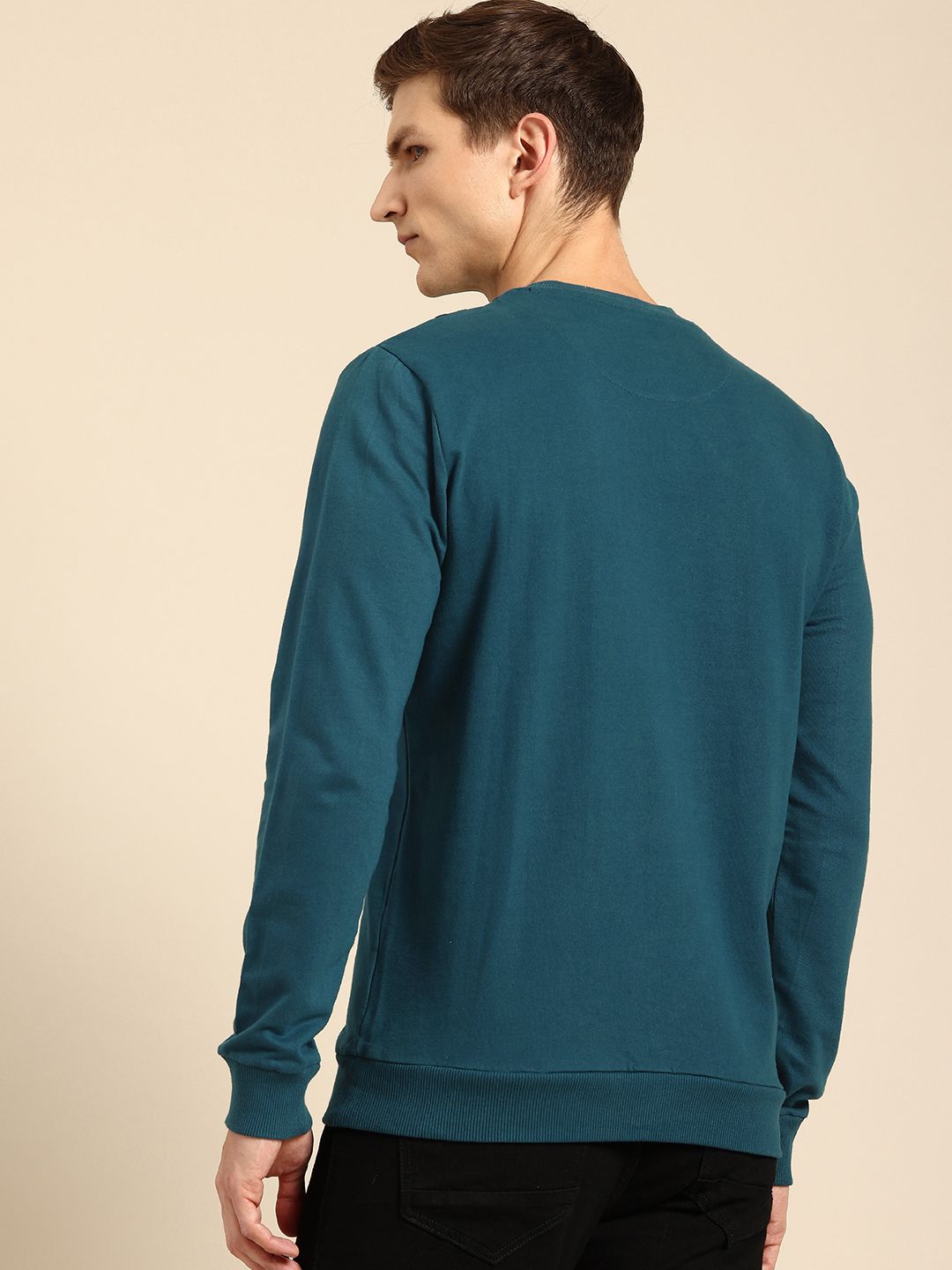 Being Human Striped Pure Cotton Sweatshirt