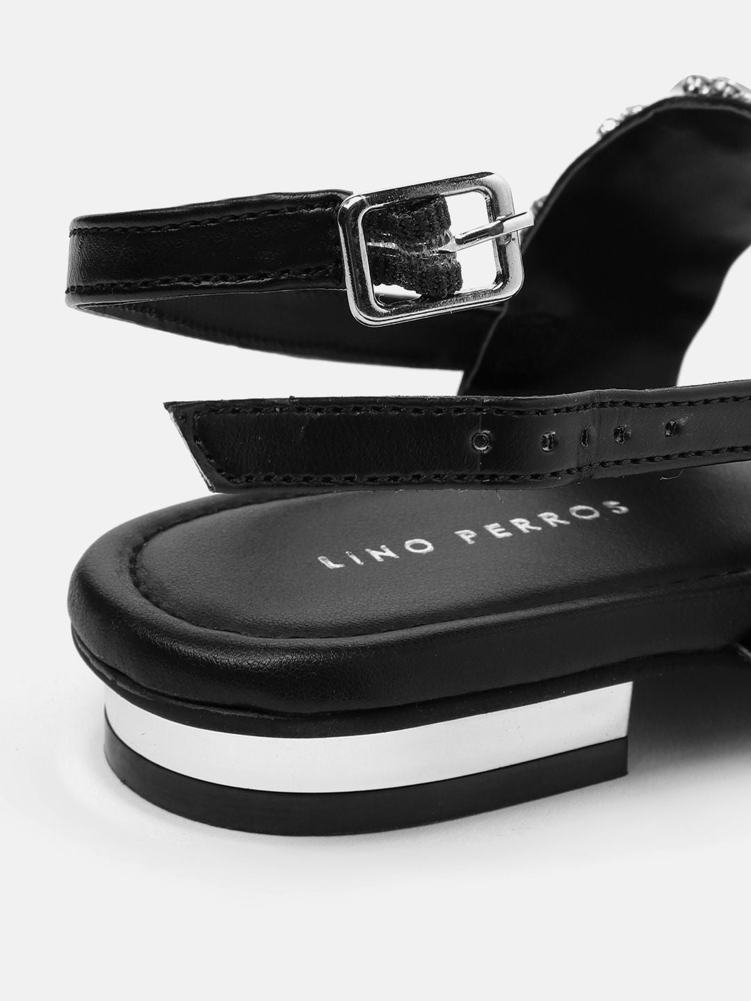 Lino Perros Women Embellished T-Strap Flats