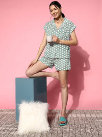 SANSKRUTIHOMES Printed Cotton Night suit