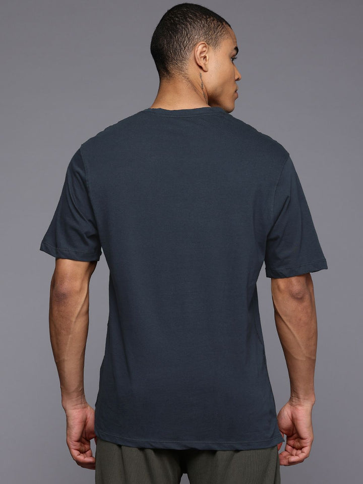 HRX by Hrithik Roshan Men Typography Printed Drop-Shoulder Sleeves Pure Cotton T-shirt