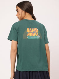 DressBerry Easy Edge Printed Relaxed T-Shirt
