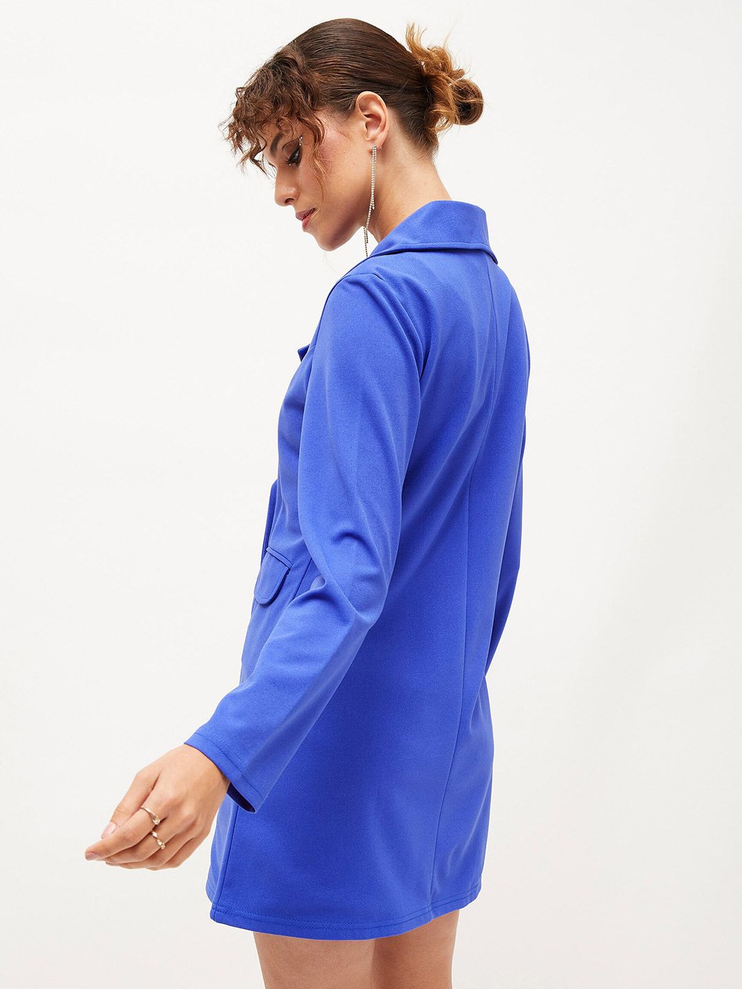 SASSAFRAS Shirt Collar Blazer Dress