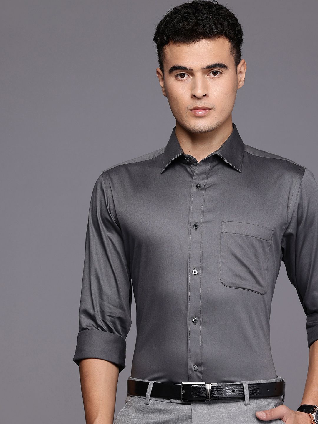Raymond Pure Cotton Slim Fit Formal Shirt
