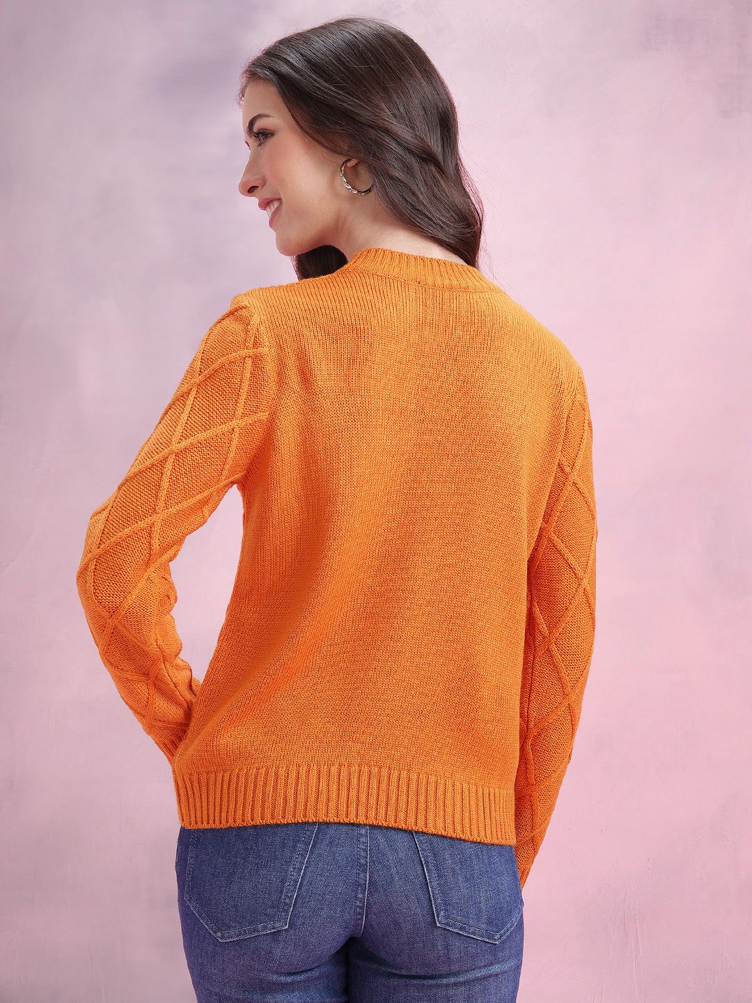 DressBerry Checked Acrylic Pullover