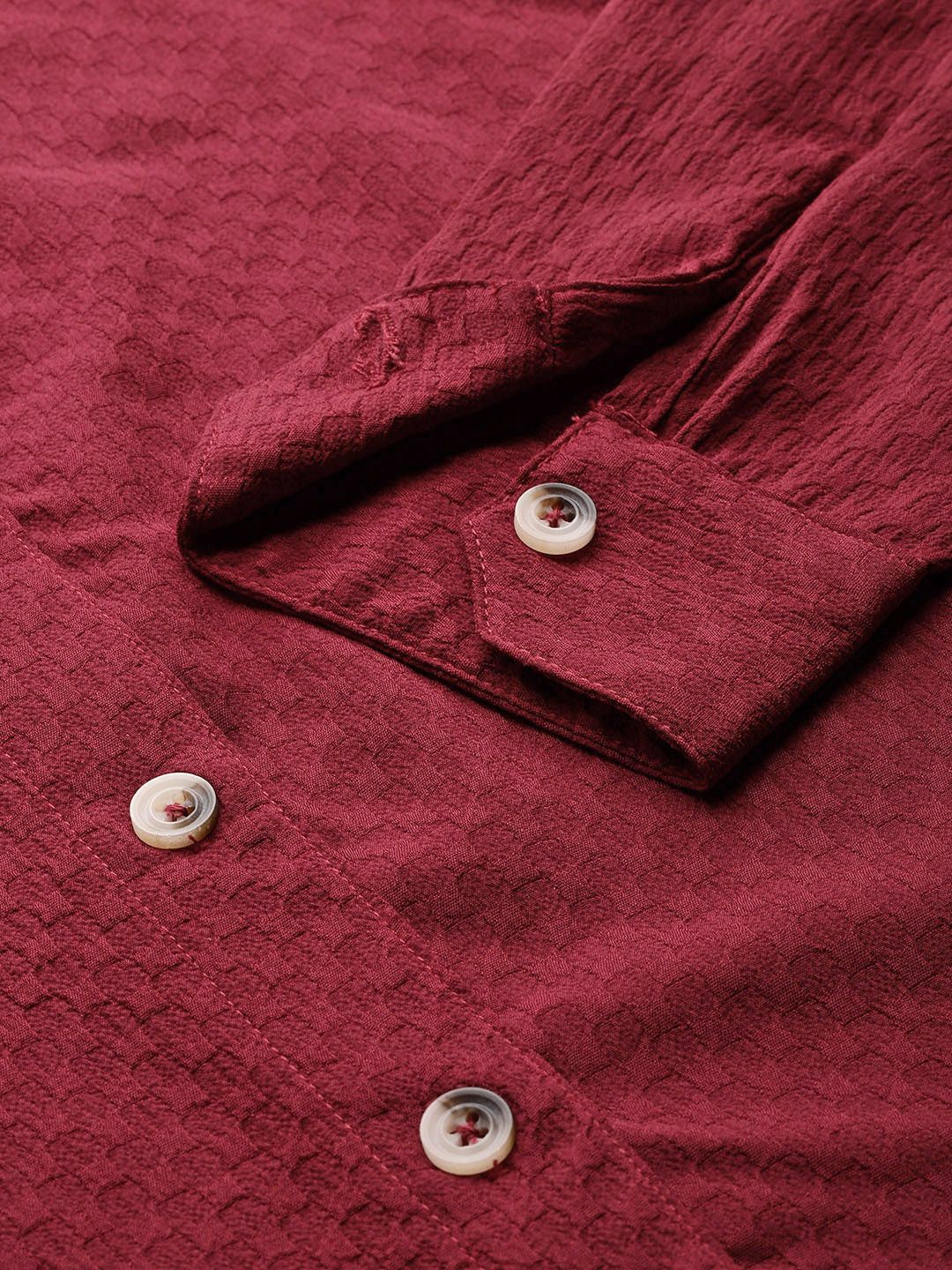 DressBerry Textured Casual Shirt