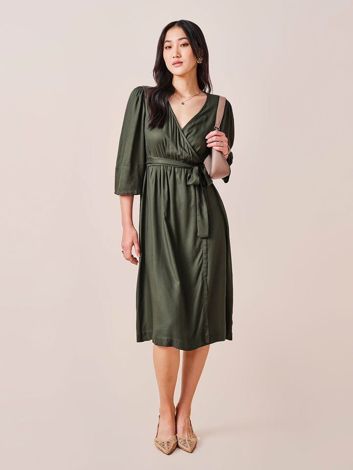 AND Regular Sleeve Midi Dress