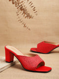 Anouk Embellished Party Block Heels