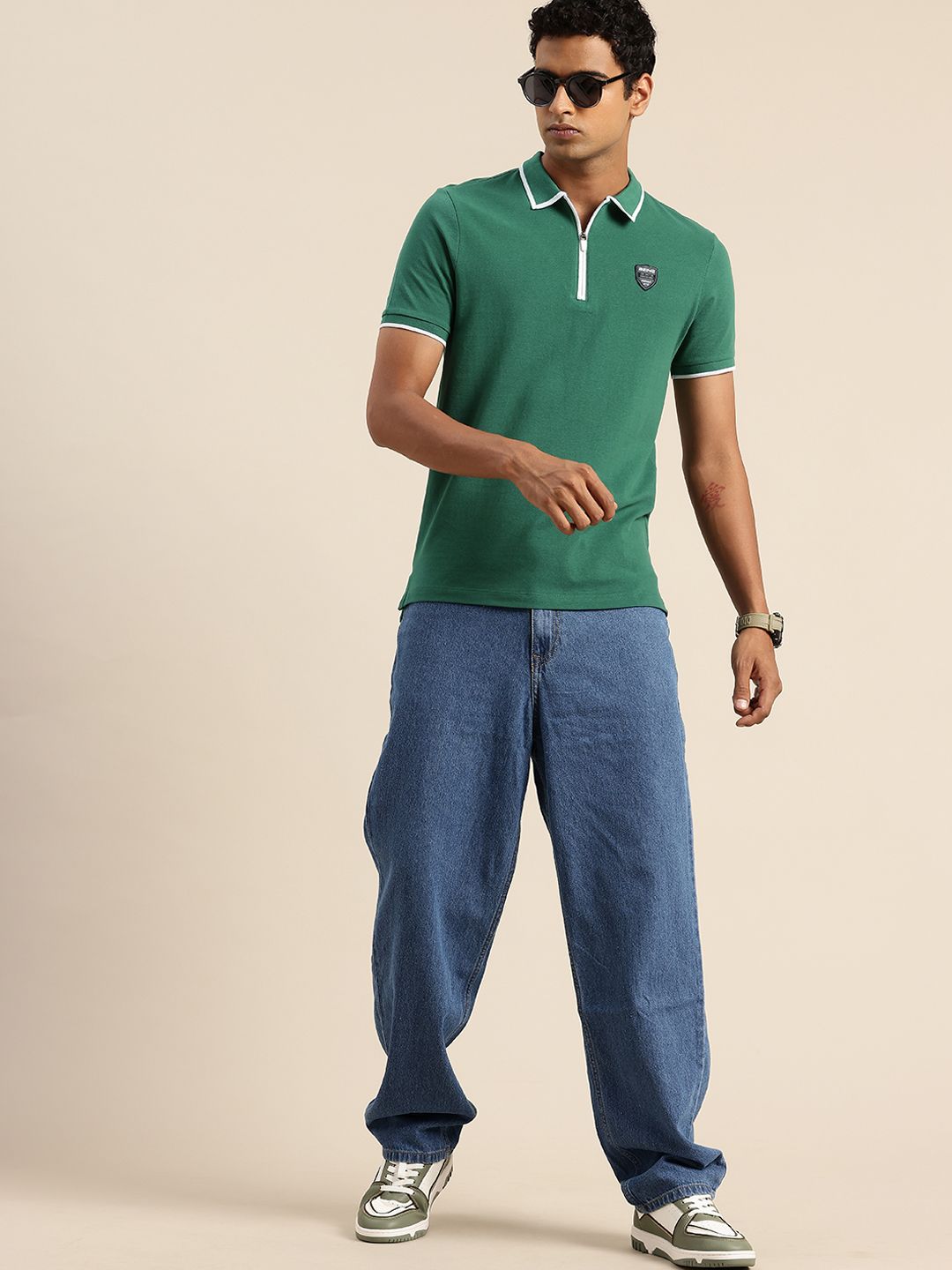 Being Human Pure Cotton Polo Collar Casual T-shirt