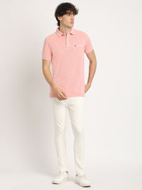 THE BEAR HOUSE Men Solid Regular Fit Polo T-shirt