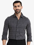 RARE RABBIT Slim Fit Printed Cotton Casual Shirt