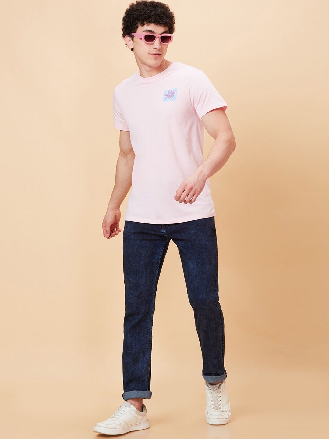 Being Human Cotton Slim Fit Casual T-shirt