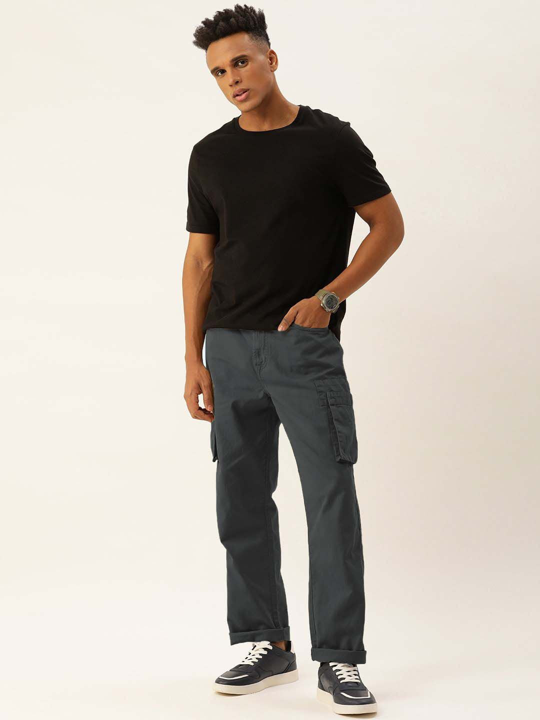 Bene Kleed Men Straight Fit Pure Cotton Cargos Trousers