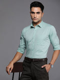Raymond Pure Cotton Self Design Slim Fit Textured Formal Shirt