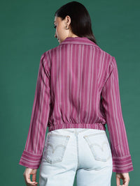 DressBerry Pure Cotton Opaque Striped Casual Shirt