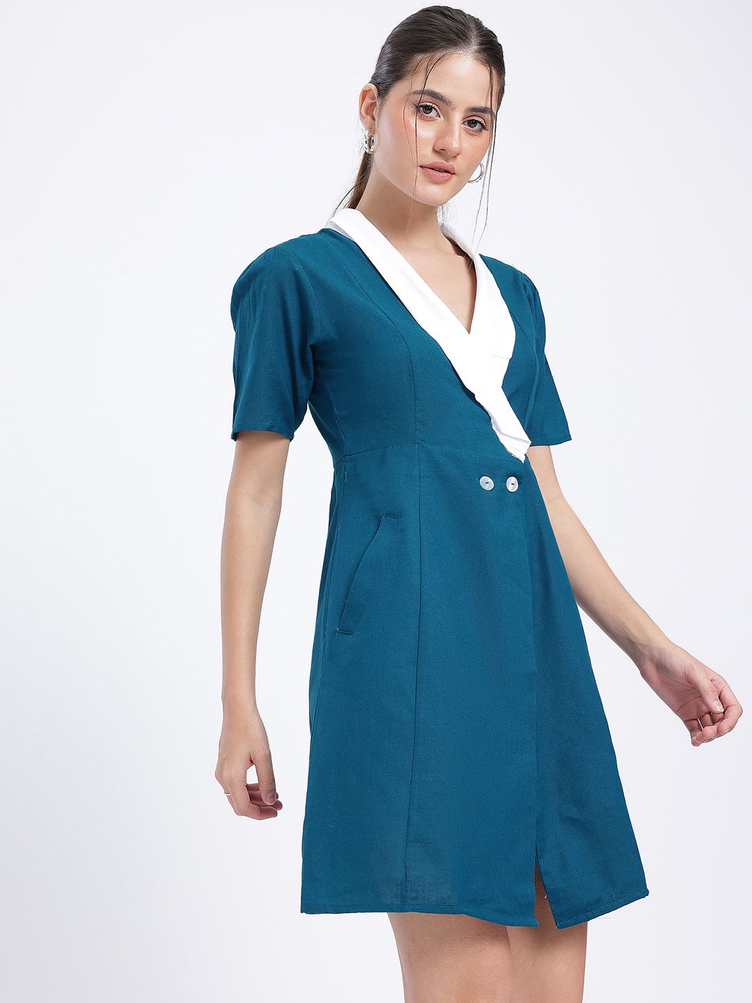 DressBerry Adorable Allure Wrap Style Mini Dress