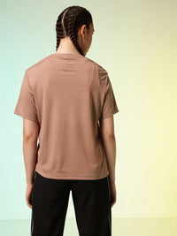 HRX by Hrithik Roshan ACTIVE-GODDESS Brand Logo Printed Rapid Dry Training T-shirt