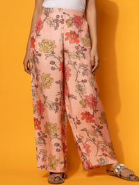 Libas Floral Printed Shirt With Palazzo Co-Ords