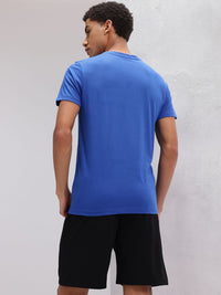 HRX by Hrithik Roshan Lifestyle Spider-Man Print Indigo T-shirt