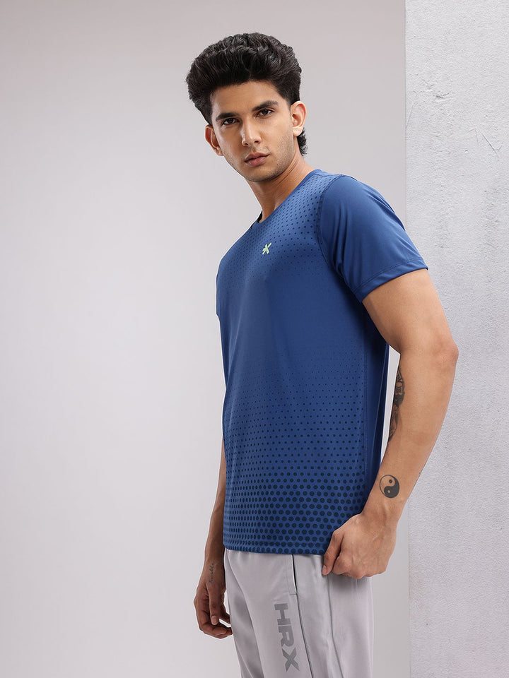 HRX by Hrithik Roshan Men Printed Rapid-Dry Training T-shirt