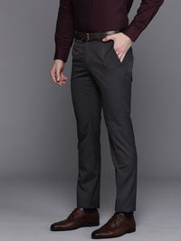 Raymond Men Striped Slim Fit Trousers