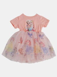 YK Floral Print Fit & Flare Dress