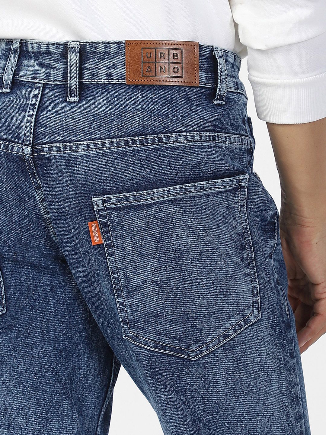 Urbano Fashion Men Heavy Fade Stretchable Jeans