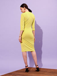 STREET 9 V-Neck Bodycon Dress