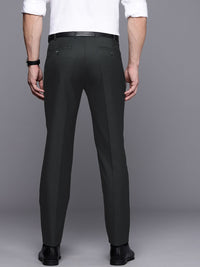 Raymond Men Checked Slim Fit Formal Trousers