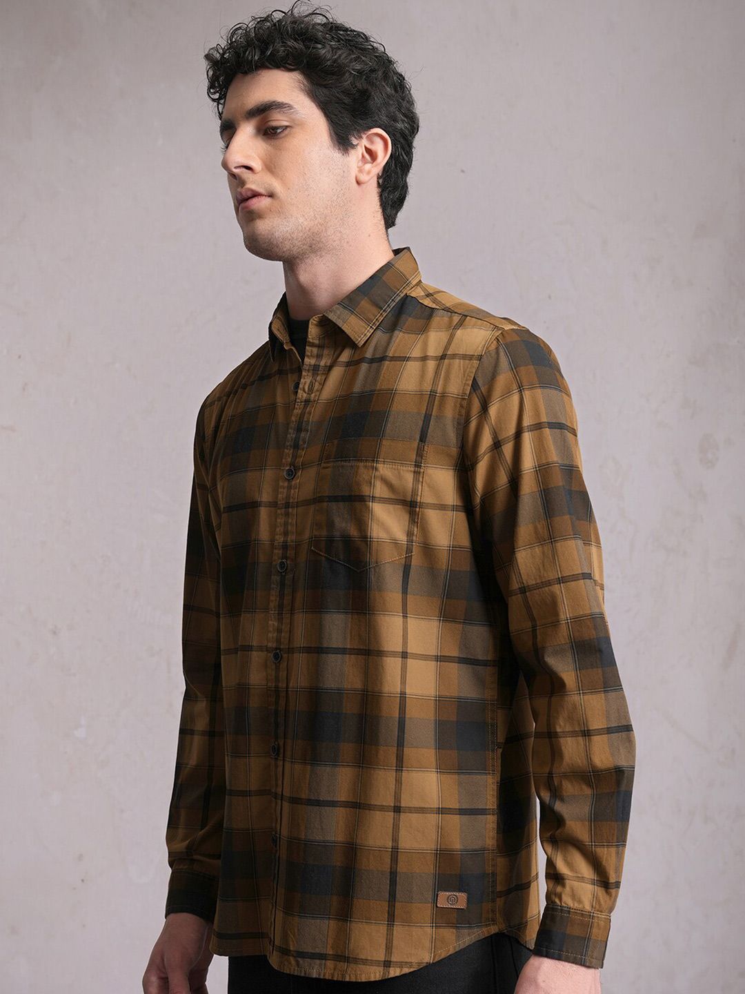 LOCOMOTIVE Premium Checked Regular Shirt
