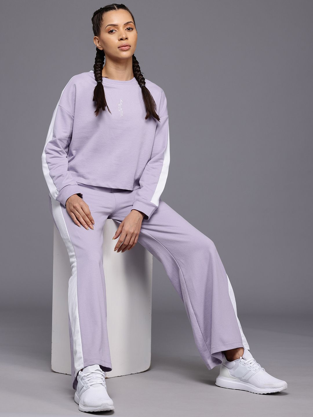 HRX by Hrithik Roshan Striped Detail Lifestyle Tracksuit