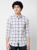 SPYKAR Tartan Checked Spread Collar Cotton Casual Shirt