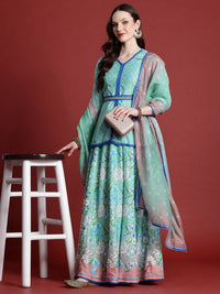 Anouk Ready to Wear Printed Fusion Lehenga Choli