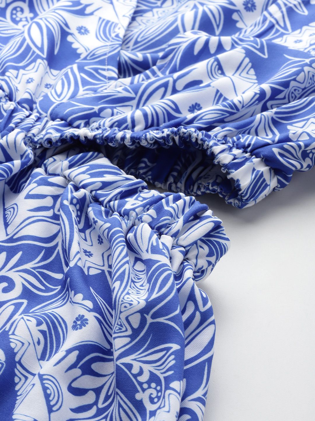 all about you Ethnic Motifs Print Cut-Out Maxi Dress