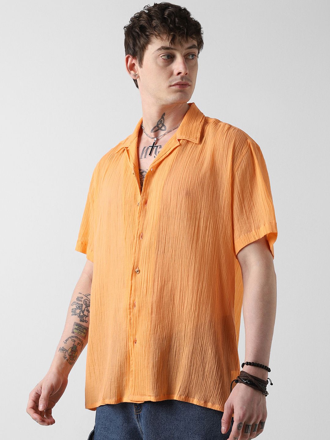 VASTRADO Men Classic Opaque Pure Cotton Casual Shirt