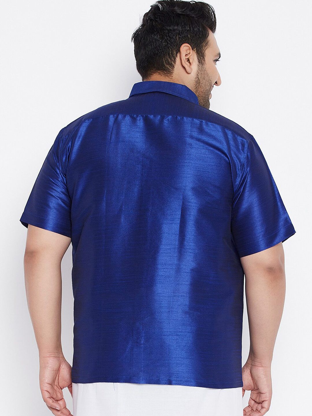 VASTRAMAY Men Blue Premium Casual Shirt