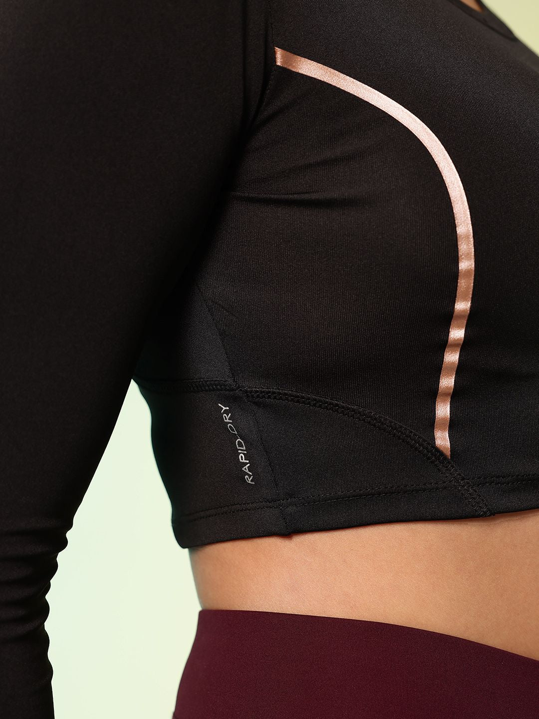 HRX by Hrithik Roshan Rapid Dry Active Goddess Training Crop T-shirt