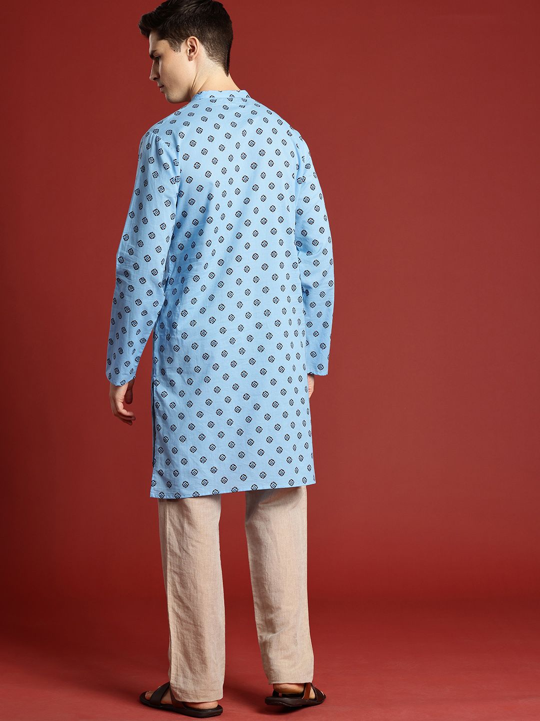 Anouk Ethnic Motifs Printed Pure Cotton Kurta