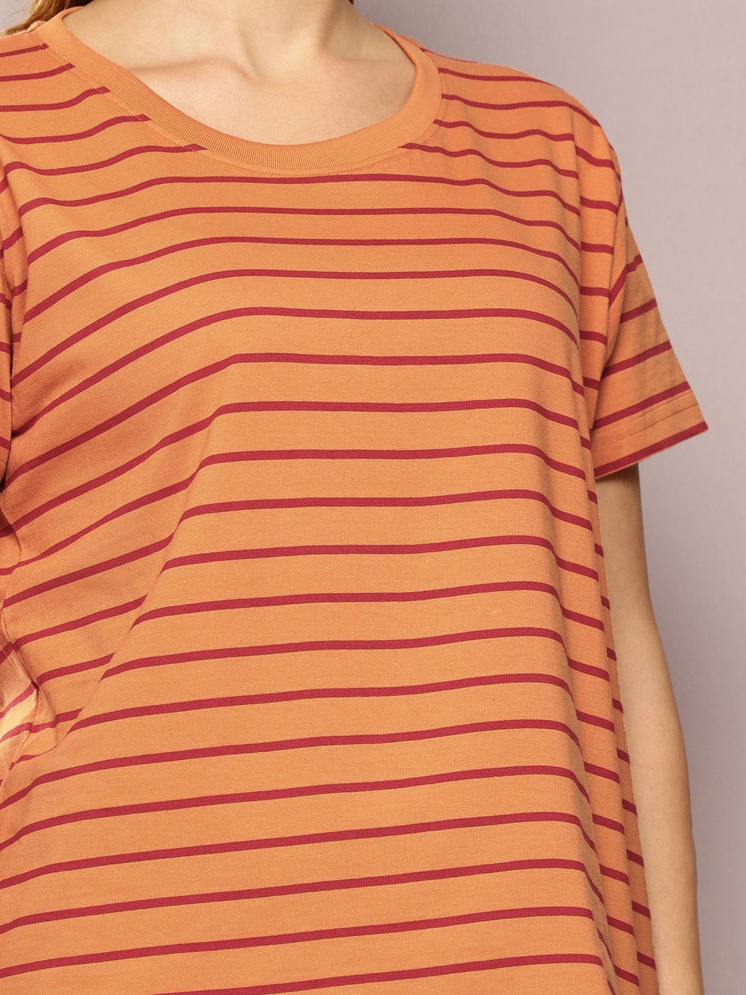 DILLINGER Striped Boxy T-shirt