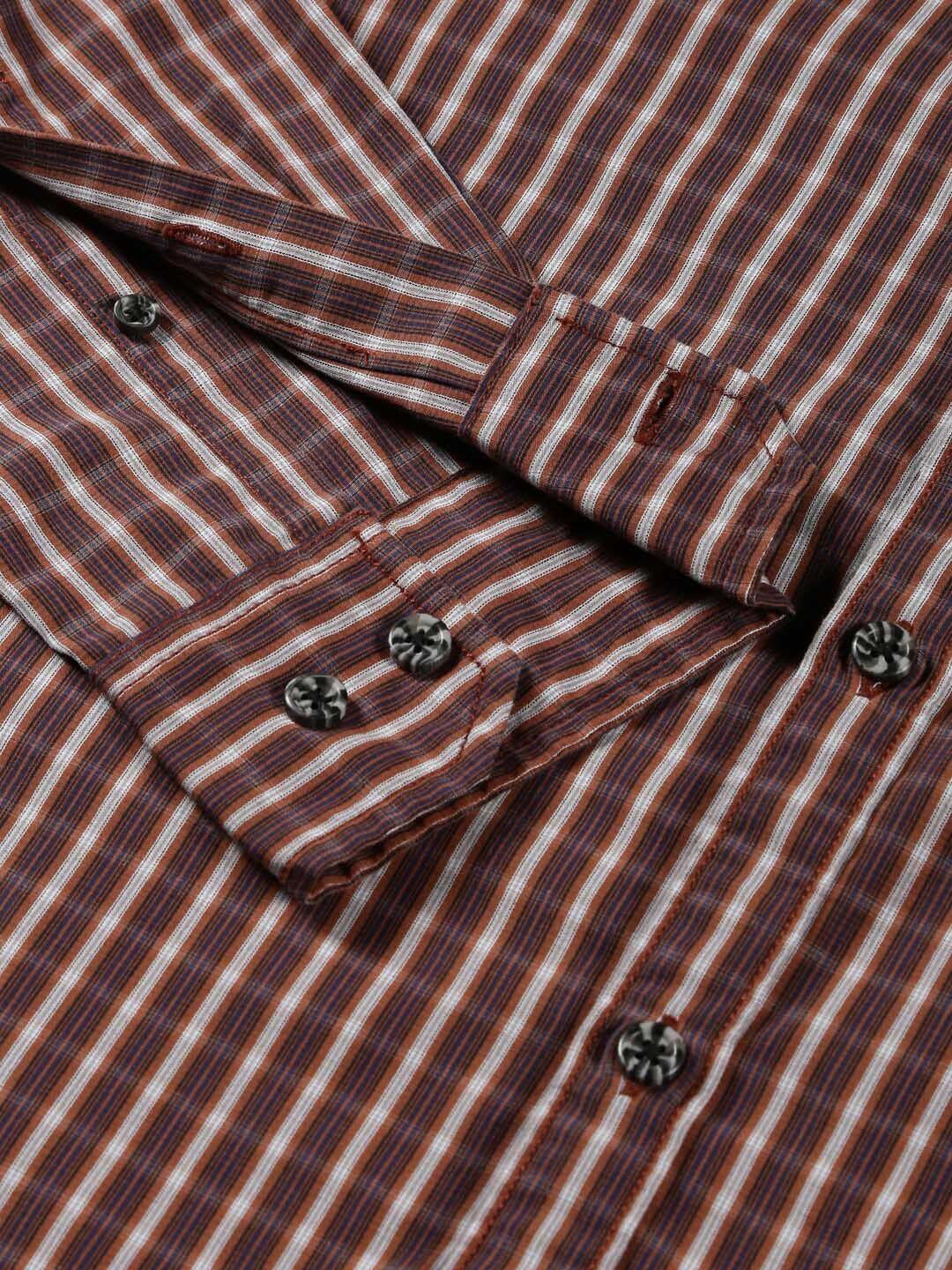 Thomas Scott Classic Slim Fit Windowpane Checked Pure Cotton Shirt