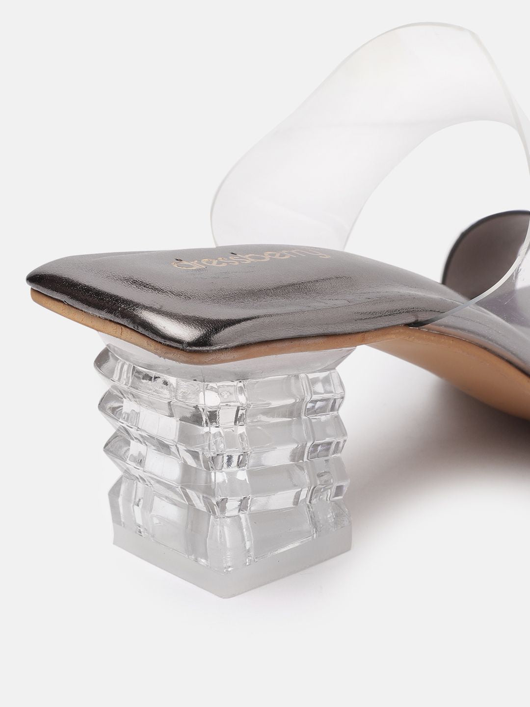 DressBerry Open Toe Block Heel