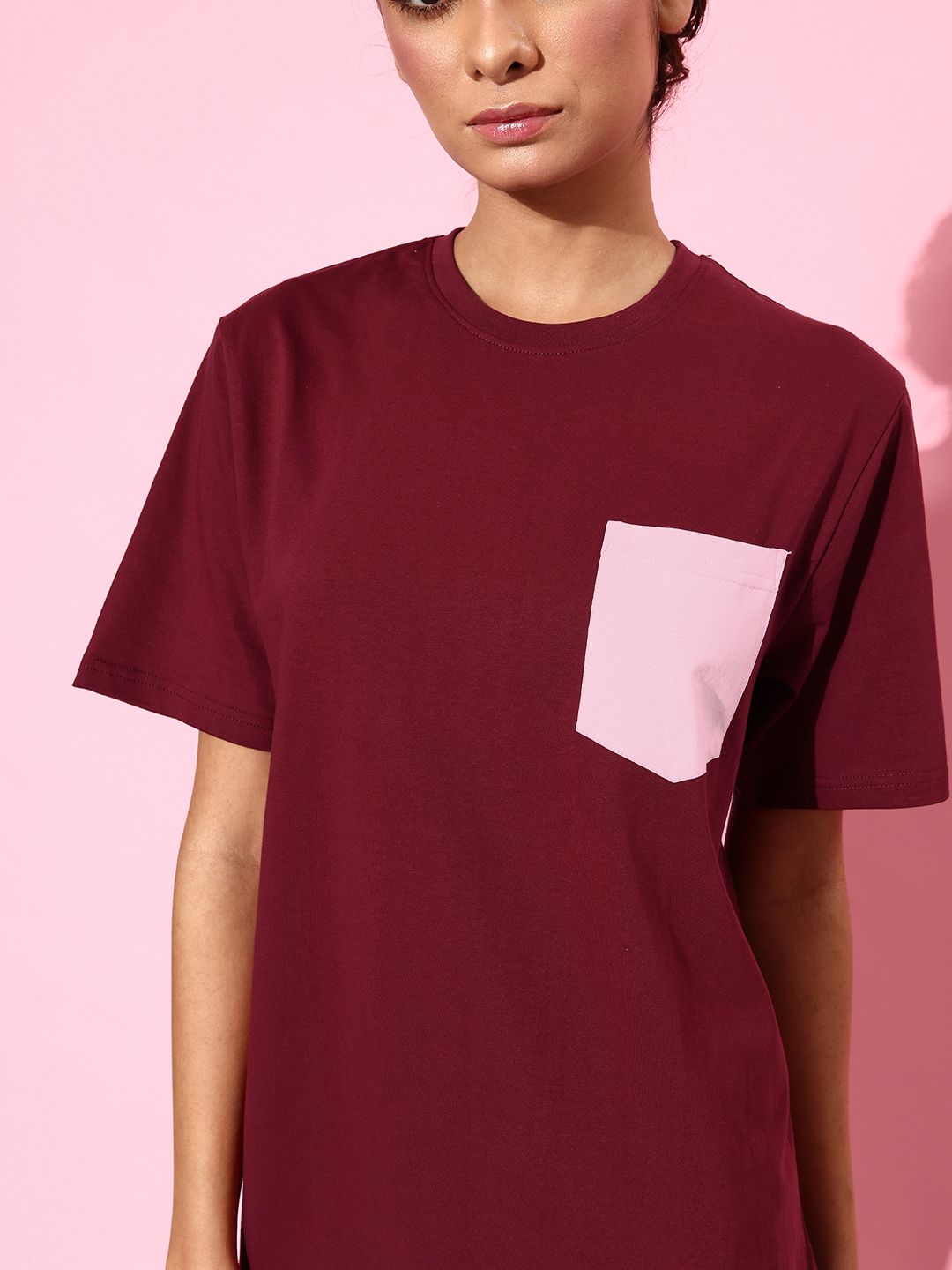 DILLINGER Women Pure Cotton Pockets T-shirt