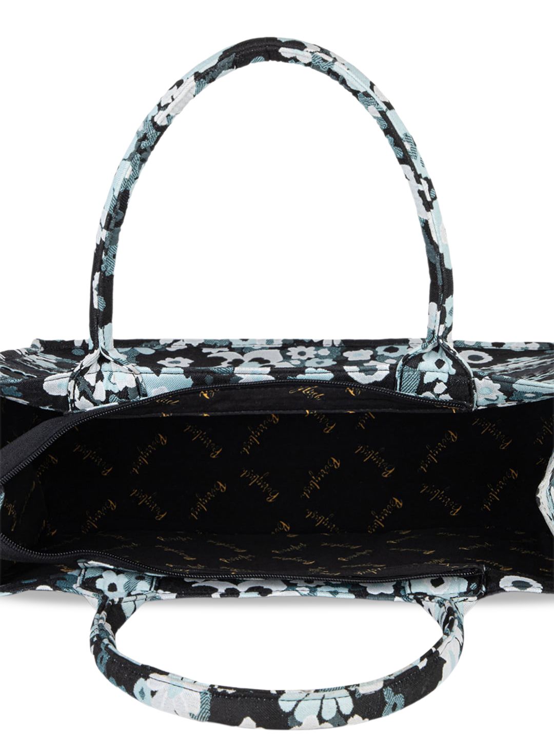 Berrylush Floral Printed Structured Tote Bag