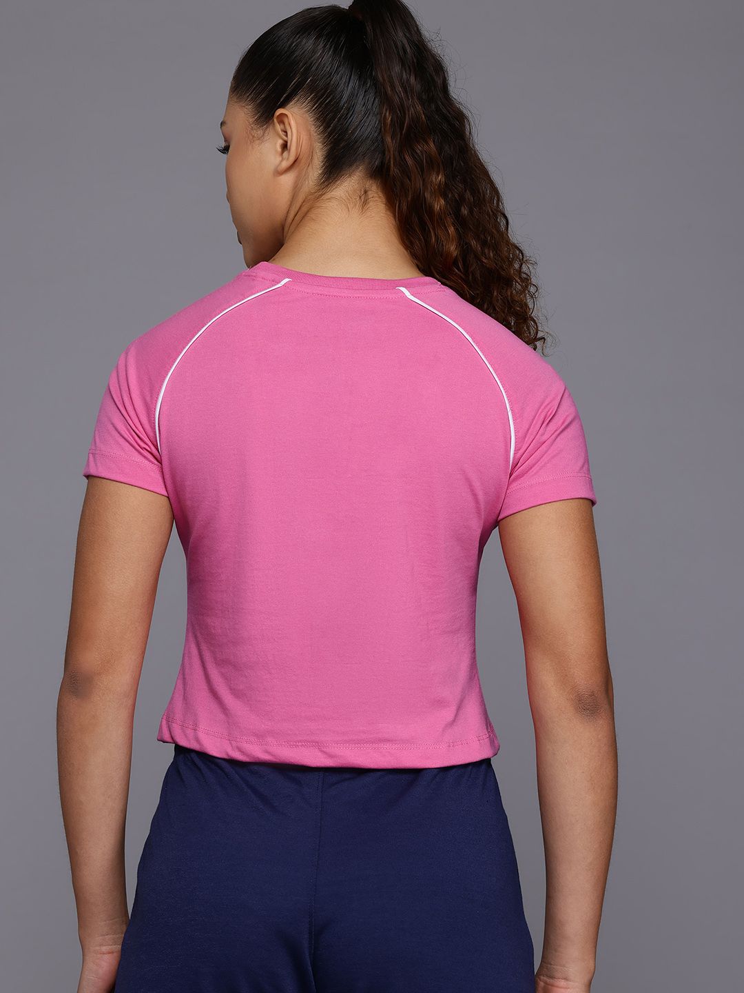 HRX by Hrithik Roshan Lifestyle Printed Crop T-shirt