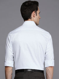 Raymond Slim Fit Pure Cotton Checked Formal Shirt