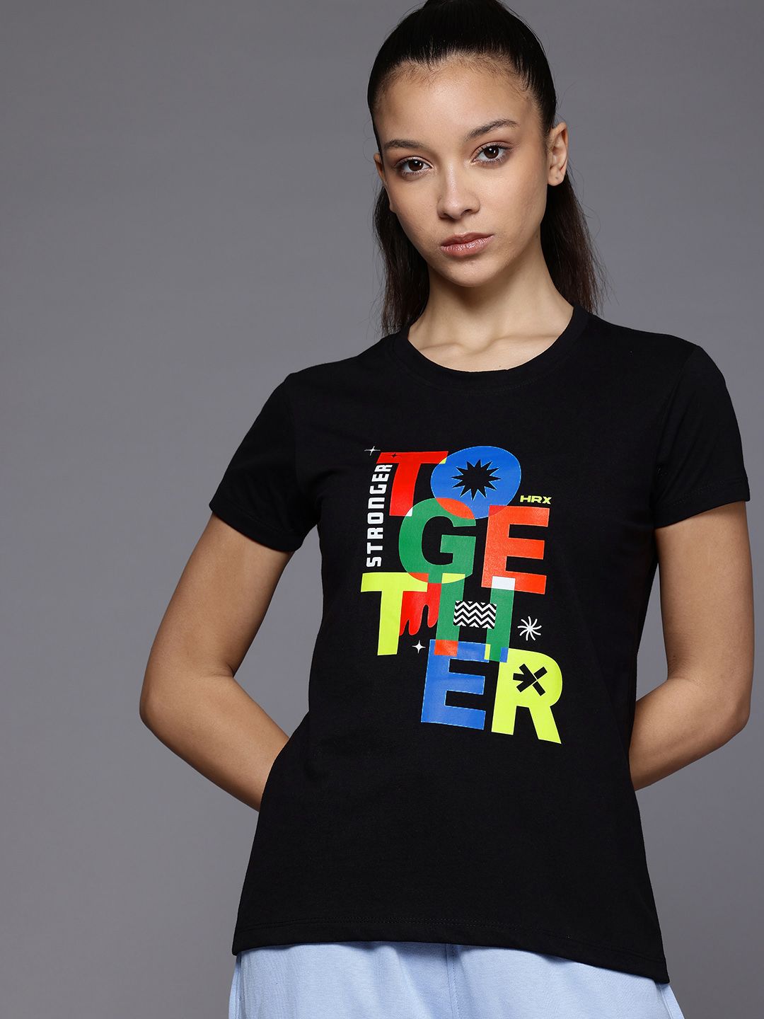 HRX by Hrithik Roshan Printed Casual T-shirt