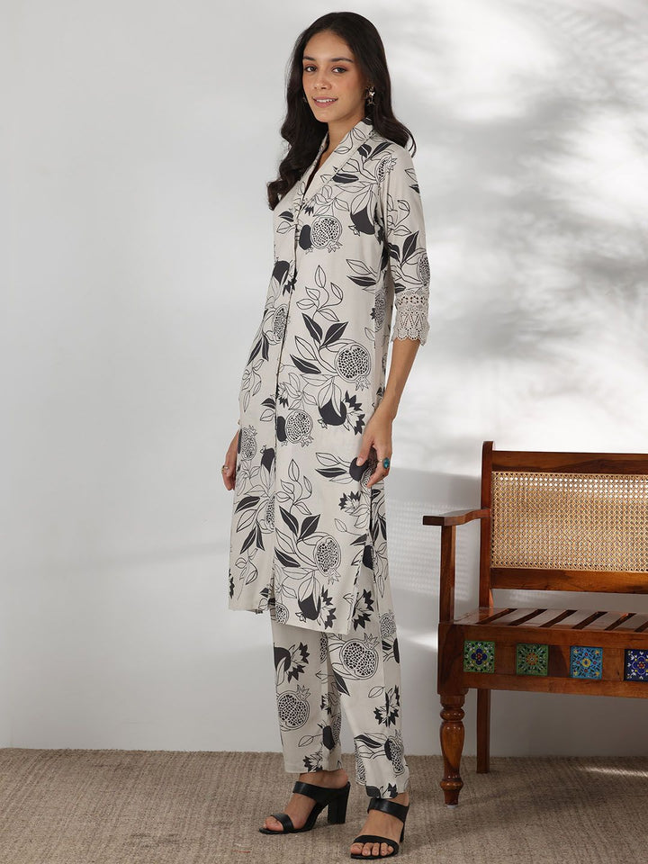 Libas Floral Printed Tunic With Trouser