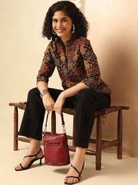 Anouk Ethnic Motifs Printed Straight Kurta