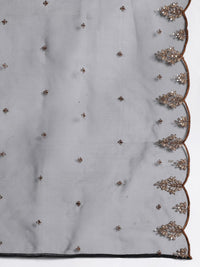 Indo Era Ethnic Motifs Embroidered Zari Liva Kurta with Trousers & With Dupatta